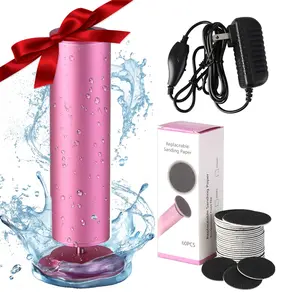 Electric Callus Remover, Electric Foot File with Speed Controller and 60pcs Replacement Sandpaper Disk for Dead Dry Crack Skin Calluses Manicure Nail