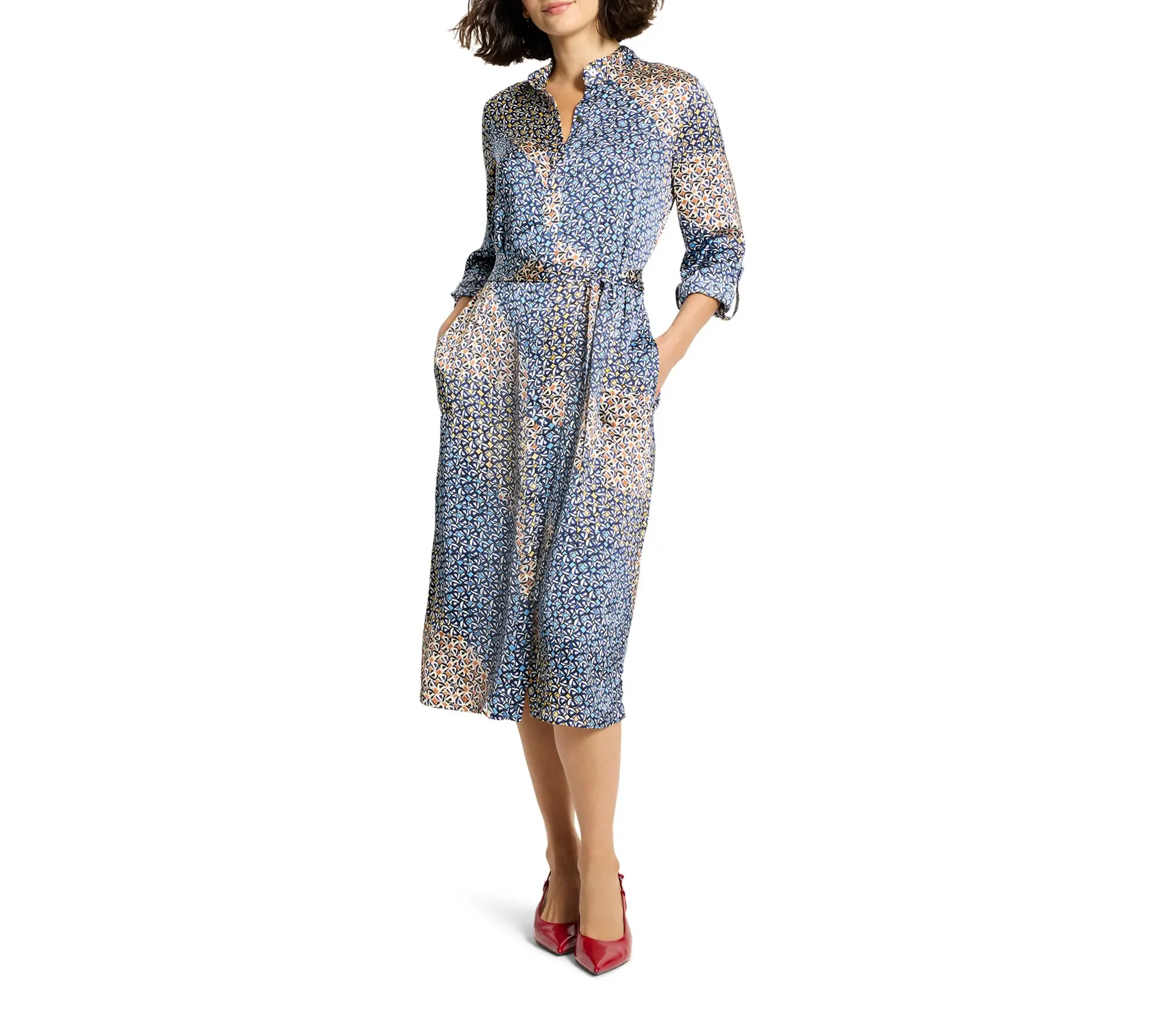 NIC+ZOE Monogram Mix Blair Dress NIC+ZOE Monogram Mix Blair Dress