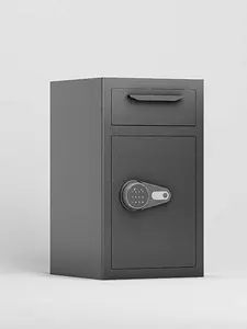 THOF,pistol safe,Depository Drop Safe, Front Drop Slot Lock Box with Digital Combination and Anti-Fishing, Silent Deposit Safe Box, Security Money Safe for Cash Slips Expense Business Office Home