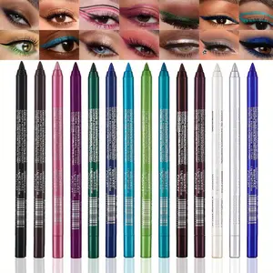 Multifunctional Eyeshadow Pen Single Color Eyeliner Pen Pearl Glitter Eyeliner Gel Pen Eye Makeup Pen