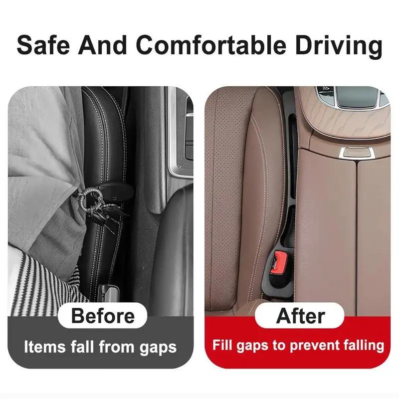 Car Seat-gap Filler Organizer, Waterproof Automotive Seat-gap Plug Strip, Grooves Seat-gap Storage Holder, Auto Interior Accessories, Car Items, Car Accessories, Car Console Organizer