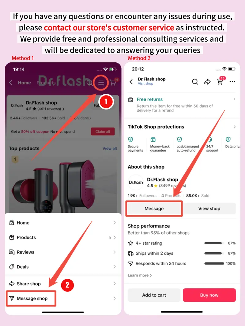 Product Introduction of Dr.Flash Garment Steamer for Clothes, Portable Travel Clothing Steamer Iron, 7 Mode with LED Display, 5s Fast Heating, 90° Swivel Handle, New Year Gift 11