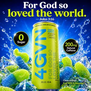 Gospel Gummy - Sour Gummy 4GVN Energy Drink | Zero Sugar | 200mg Caffeine