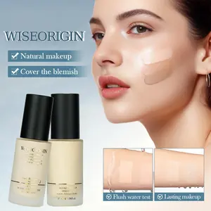 Liquid Foundation Full Coverage Concealer 110 Long Lasting Waterproof Oil Control Hydrating Essence Natural Finish Poreless Face Makeup Cruelty Free Beauty Gift Smooth Texture No Creasing Sweatproof Breathable Lightweight Complexion Corrector
