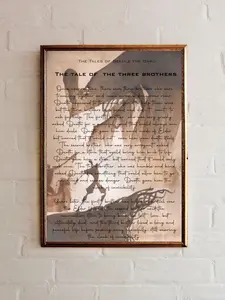 The Tale of "The Three Brothers" Poster, HP Wizardring Hogwarts, Home Decoration