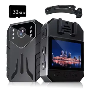 1080P Ultra-compact Body Camera, 140° Wide Angle Body Camera with Night Vision, Camera for Home Security, Outdoor Sports, Wearable Recording Camera
