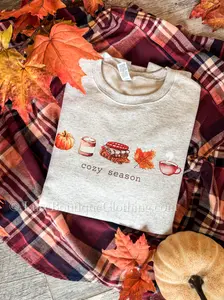 Cozy Season Sweatshirt - Unisex Crewneck, Fall Sweatshirt, Autumn Shirt, Warm Layer, Perfect Gift for Her