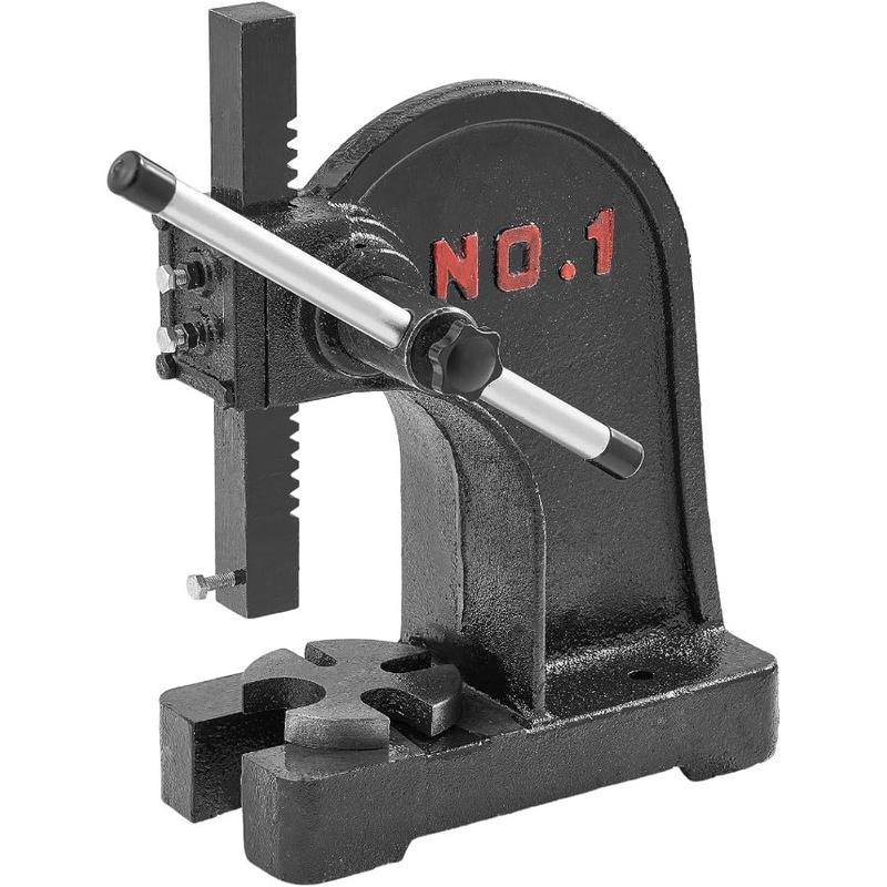 VEVOR Arbor Press, 3 Ton Ratchet Type Arbor Press, Ratchet Leverage ...