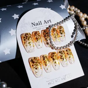 10PCS Comes with tools Valentine’s Day Red Heart Press-On Nails, Nude Pink French Fake Nails, Romantic Love Nail Art Manicure Salon Aesthetic Glitter Lightweight