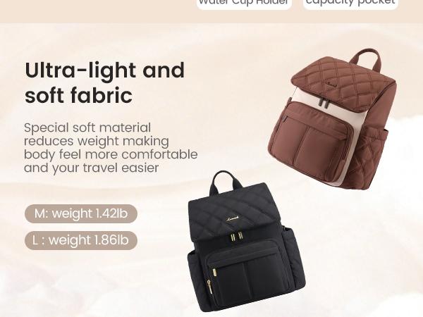 LOVEVOOK Diaper Bag Backpack With Pocket For Large Capacity Cup,Multi-Function Baby Travel Bag For Mom Dad,Waterproof Baby Bag for Boys Girls with Changing Pad,Insulated Bag,Stroller Straps,Brown