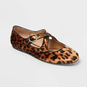 Women’s Tasmin Leopard Print Flats – A New Day