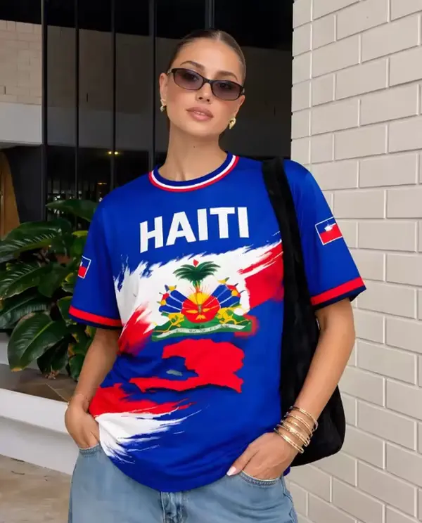 Haiti Soccer Fan Shirt, Haitian Flag Sports Tee, Football Supporter Apparel, Match Day Outfit, Fan Gift