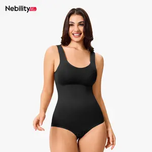 [Live] Nebility Seamless Shapewear Bodysuit | Sleeveless Crew Neck, Tummy Control | All-Season Comfort Womenswear Compression Minimalist Basic