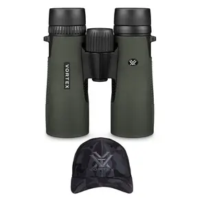Vortex 10x42 Diamondback HD Roof Prism Binoculars with GlassPak Binocular Harness Case and Cap