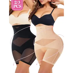 1/2/3PCS Women's High Waist Shapewear Panties, Adjustable Straps, Anti-Slip Design, Cross Layer Interior, Perfect for Daily Wear & Special Occasions