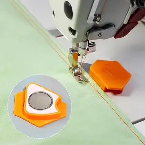 One Set of Magnetic Sewing Guides: Sewing Supplies Crafts Sewing Machine Accessories with Scales for Quilting, Hemming and Interfacing - Includes Orange, Green and Pink Guides