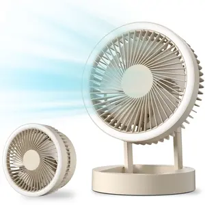 Multi-function Foldable Fan,Camping Fan with LED Light - 10000mAh Battery Powered, Portable Rechargeable, Use As Power Bank,  Tent Fan for Camping, Camp Fan for Tent, Ceiling Fan for Tent RV Bed
