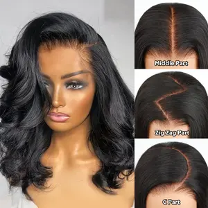 OQ HAIR Side Part Pre Style M Cap 9x6 HD Lace Body Wave Curls Wig 200% Density Pre-Everything Lace Frontal Wig Put On and Go Glueless Wig