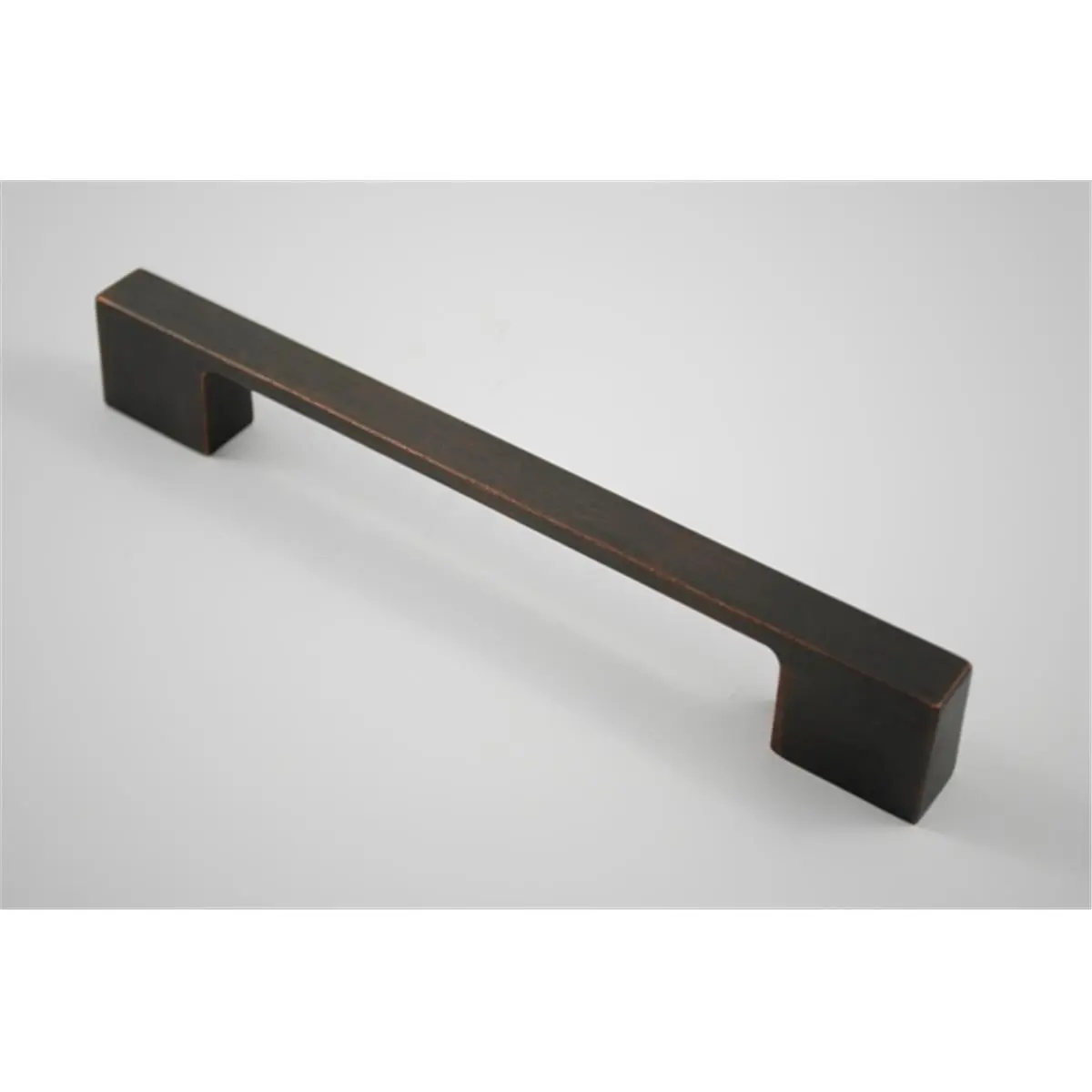 Contemporary Simple Single Bar Cabinet Bar Pull, Zinc Metal Venetian Bronze Door Hardware