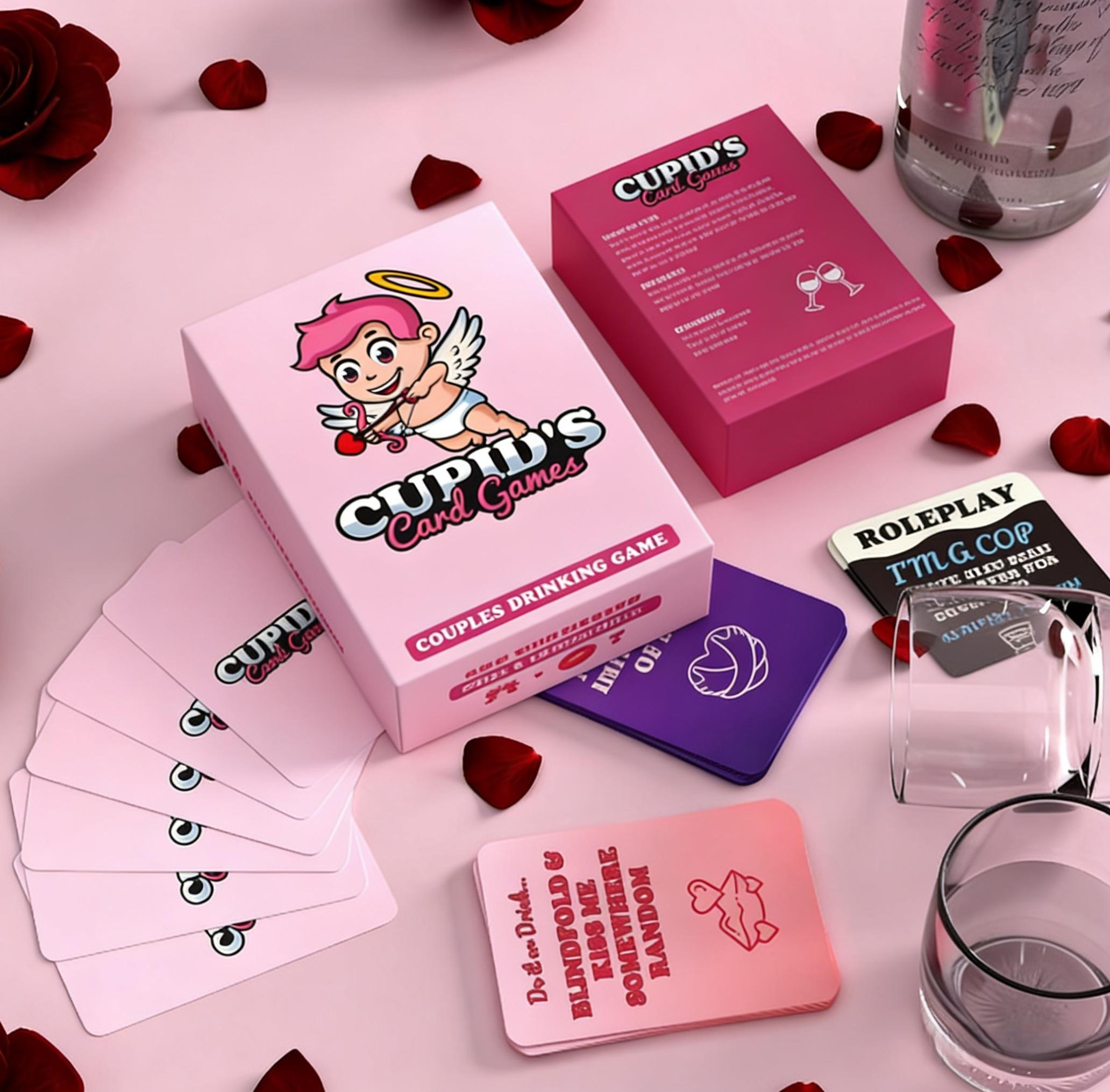 Cupid’s Card Game The Ultimate Couples Challenge Fun & Romantic Date Night Activity Perfect Anniversary or Valentine’s Day Gift for Couples Connect Laugh & Spice Up Your Relationship Board Game Prop Tabletop Games