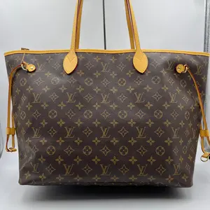 Pre-owned Louis Vuitton Coated Canvas Tote Bags Neverfull Tote Monogram Canvas GM