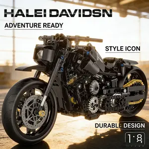 Classic Motorcycle Model Kit, Handcrafted Assembly, Detailed Design, Perfect for Display Box, Stress Relief Toy, Long-Term Collectible