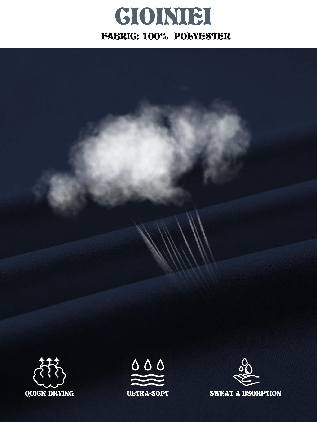 Men’s short-sleeve hoodie, quick-dry ice cool breathable hooded T-shirt, loose-fit casual athletic top for gym workouts and everyday wear