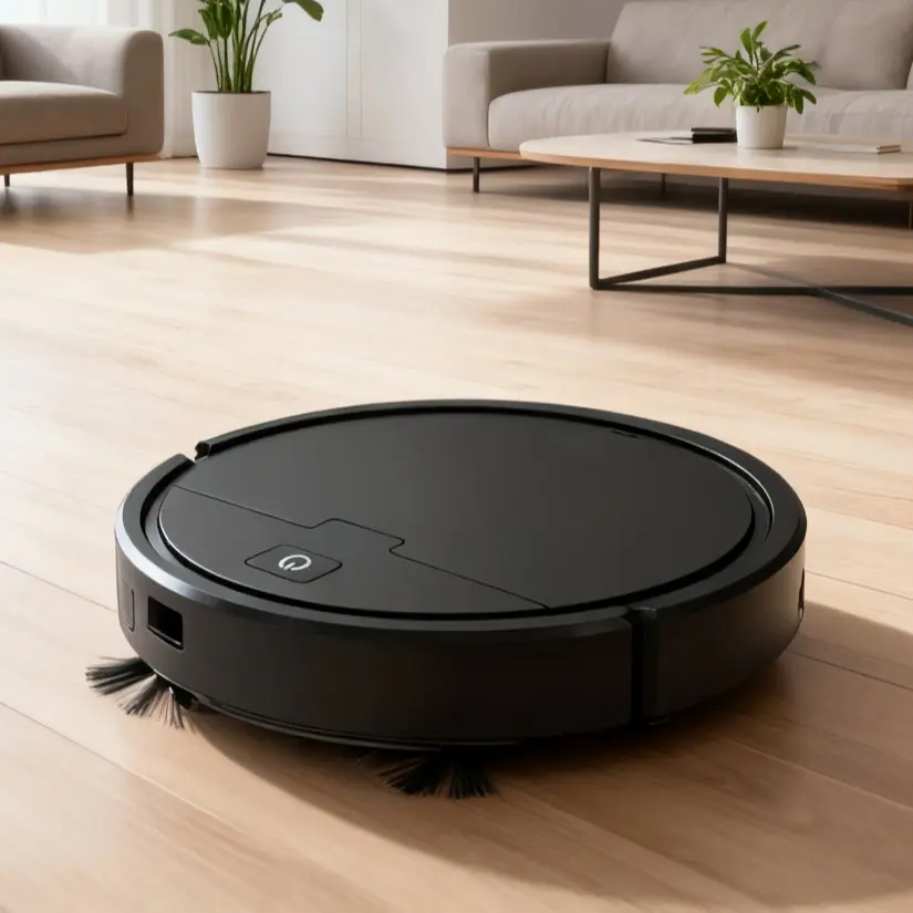 3-In-1 Smart Robot Vacuum Cleaner And Mop, Rechargeable Automatic Smart Sweeping Robot Floor Cleaning Vacuum Cleaner - Black