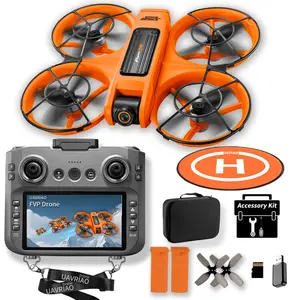 UAVRIAO drone, with infrared four-channel obstacle avoidance function, high-definition dual cameras, brushless powerful motor, 12-15 minute battery life, long WIFI transmission, FPV remote control, and high-definition camera. automatic Automatic Target-Fo