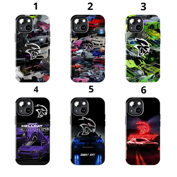 Dodge Hellcat Charger Phone Case for iPhone 17 16 15 14 13 12 Pro Max