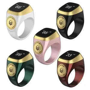 Smart Tasbih Tally Digital Counter  Tasbeeh Zikr Ring 5 Prayer Time Vibration Reminder Waterproof