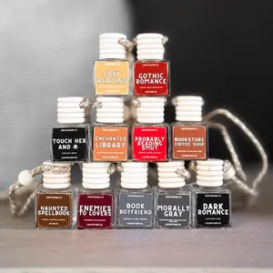 Book inspired car diffuser oils | Car freshies | Long lasting highly scented | Book tropes | Book Genres
