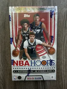 2025/26 Topps NBA Hoops Basketball Hobby Box  1 Auto Per Box