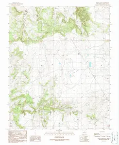White Lakes New Mexico USGS Topographic Quadrangle Map, 1990, 1:24000