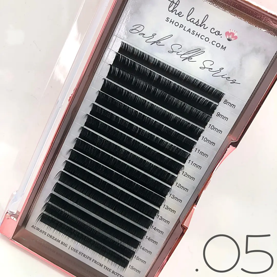 Dark Silk Volume Lash Trays - .05 Diameter
