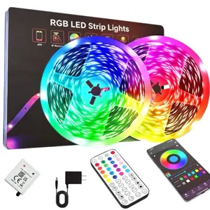 100FT WiFi Smart Electronic LED Light, RGB Color Changing Light Strips with App & Remote Control, Music Sync, LED Strip Lighting for Bedroom, Living Room, Kitchen & Party, Ambient lighting Decor