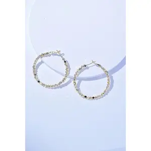 Lightweight Alloy Hoop Earrings With Polished Finish