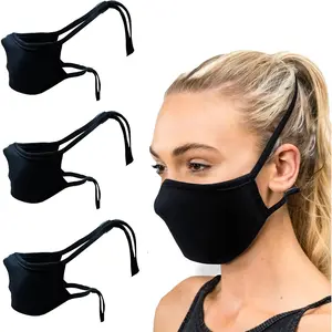 Cloth Face Masks For Adults - Washable, Breathable, Reusable Black Mask – Ear Saver Mask