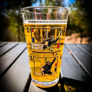 Sip & Snipe: The Ultimate Hockey Pint Glass Game (2 Glass Set)