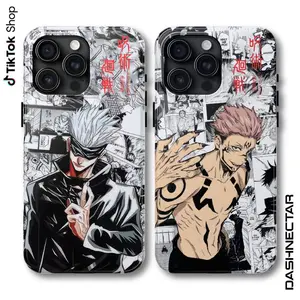 Gojo Vs Sukuna Jujutsu Kaisen Phone Case, Jujutsu Kaisen Characters Phone Cove For iPhone 17 16 15 14 13 12 11 Pro Max Plus Air & Galaxy S22 23 24 25 The Best Halloween Gifts Fans Phone Case Cover