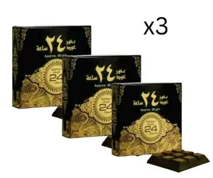Bakhoor Oud 24 hour 40g / Incense \ Home Fragrance By Ard Al Zaafaran (PACK OF 3)
