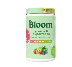 Bloom Nutrition Greens & Superfoods Powder, Strawberry Kiwi, 25 Servings