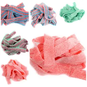 1/2 POUND ASSORTED  BELTS  WATERMELON, , BLUE RAZZ, STRAWBERRY, PINK LEMONADE, GREEN APPLE, MANGO , PINEAPPLE