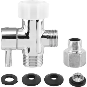 T Adapter with Shut off Valve, 3 Way T Valve for (7/8" x 7/8" x G1/2 or 3/8"), T Valve for, Tee Connector for