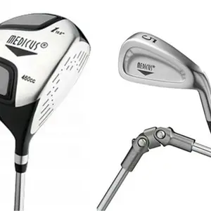 Golf Training Aids Beginner Set, Dual Hinge 460CC Driver, Dual Hinge 5 Iron, Dual Handle Putter Grip Trainer