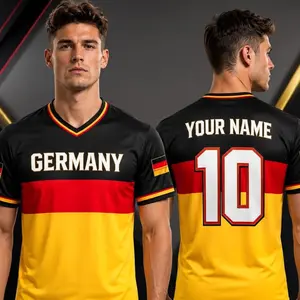Personalized Germany Soccer Jersey, Custom Name Football Shirt, 2026 Fan Gear