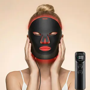 Cotsoco 7 Color Red Light Therapy Mask, LED Facial Mask with 3 Brightness Level, Rechargeable Light Face Mask for Skincare, Gift for Women Men
