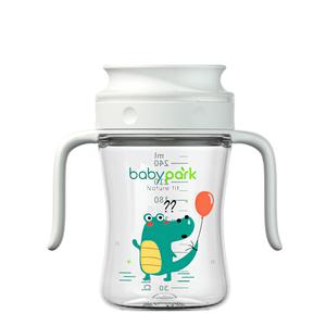 babypark 360 degree children's training cup with handle water cup, 8 ounces