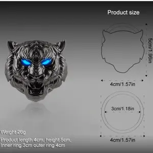 A Decorative Universal Car Starter Decoration Accessory, The Tiger Head Car Engine Start Button Cover, Which Belongs To The Golden Ignition Switch Protective Cover, Can Be Started With One Key To Protect The Cover.