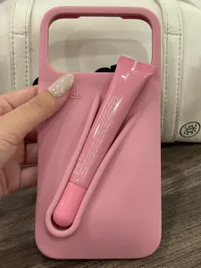 Cute Lip Gloss Phone Case with Built-in Holder – Soft, Protective & Convenient